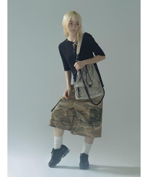 :ETHROF(イーサオブ)の「CAMOUFLAGE CARGO HALF PANTS(その他パンツ・レディース・ベージュ・MEDIUM)」の9枚目の写真