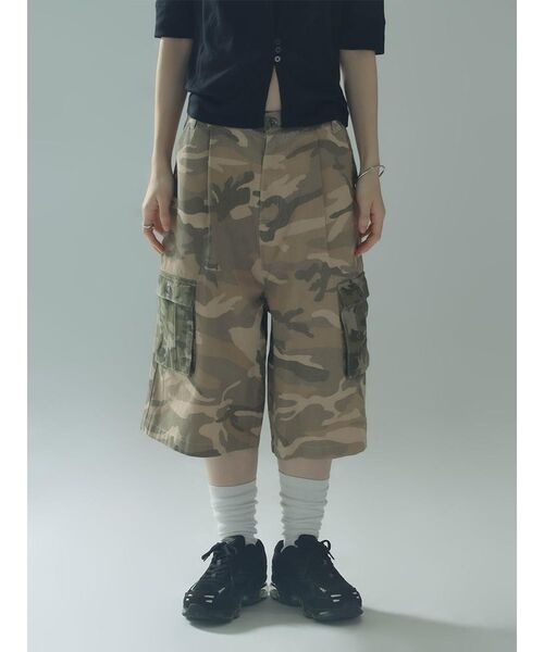 :ETHROF(イーサオブ)の「CAMOUFLAGE CARGO HALF PANTS(その他パンツ・レディース・ベージュ・MEDIUM)」の10枚目の写真