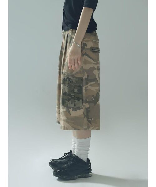 :ETHROF(イーサオブ)の「CAMOUFLAGE CARGO HALF PANTS(その他パンツ・レディース・ベージュ・MEDIUM)」の11枚目の写真
