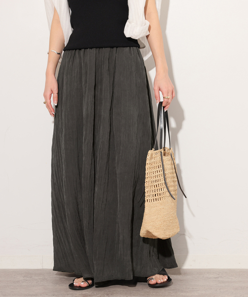 JOURNAL STANDARD relume（ジャーナルスタンダード　レリューム）の「［26SS新作］Air-Flowギャザーイージースカート（スカート・レディース・ブラック系その他/アイボリー・FREE）」の7枚目の写真