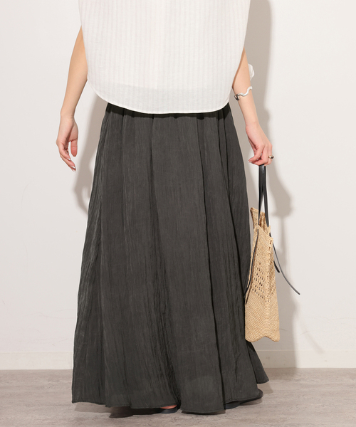JOURNAL STANDARD relume（ジャーナルスタンダード　レリューム）の「［26SS新作］Air-Flowギャザーイージースカート（スカート・レディース・ブラック系その他/アイボリー・FREE）」の9枚目の写真