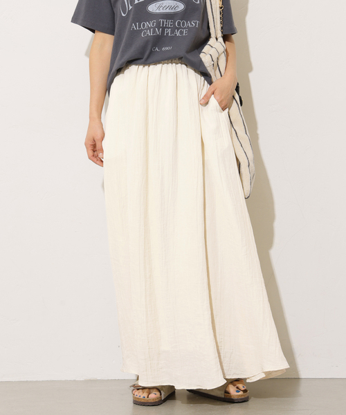 JOURNAL STANDARD relume（ジャーナルスタンダード　レリューム）の「［26SS新作］Air-Flowギャザーイージースカート（スカート・レディース・ブラック系その他/アイボリー・FREE）」の13枚目の写真