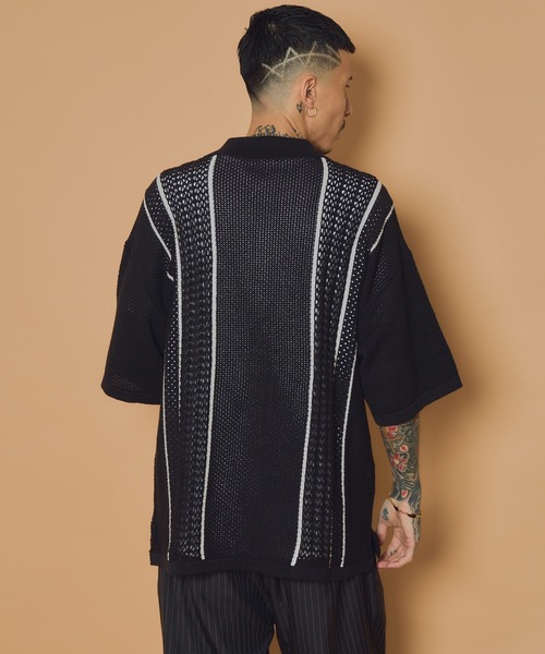 Subciety(サブサエティ)の「Crochet shirt(シャツ/ブラウス・メンズ・オレンジ/ホワイト/ブラック・MEDIUM/LARGE/X-LARGE)」の16枚目の写真