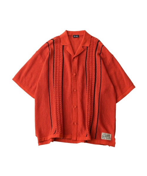 Subciety(サブサエティ)の「Crochet shirt(シャツ/ブラウス・メンズ・オレンジ/ホワイト/ブラック・MEDIUM/LARGE/X-LARGE)」の7枚目の写真