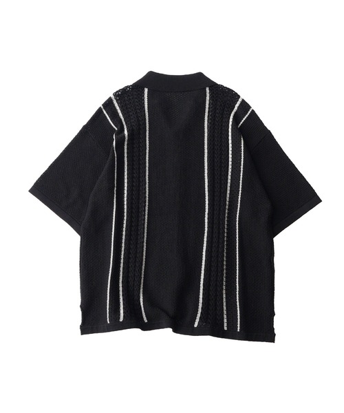 Subciety(サブサエティ)の「Crochet shirt(シャツ/ブラウス・メンズ・オレンジ/ホワイト/ブラック・MEDIUM/LARGE/X-LARGE)」の6枚目の写真