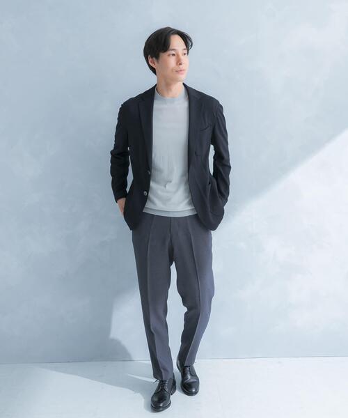 URBAN RESEARCH DOORS(アーバンリサーチドアーズ)の「LIFE STYLE TAILOR メランジニットイージージャケット(その他アウター・メンズ・カーキ/グレー/ネイビー・SMALL/LARGE/MEDIUM/X-LARGE)」の9枚目の写真