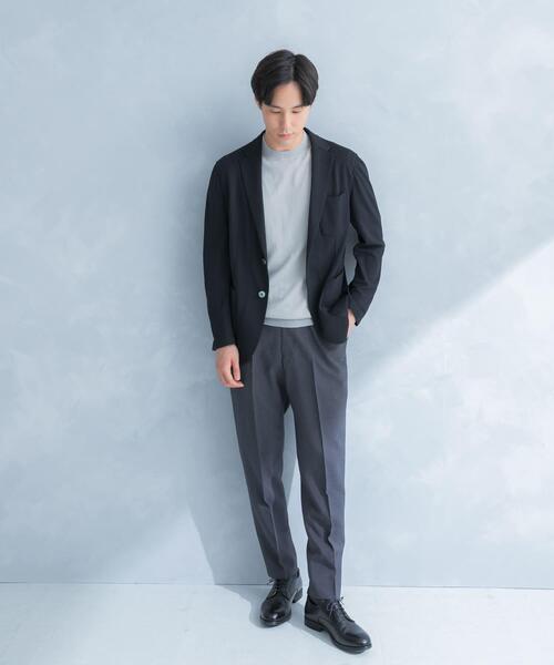 URBAN RESEARCH DOORS(アーバンリサーチドアーズ)の「LIFE STYLE TAILOR メランジニットイージージャケット(その他アウター・メンズ・カーキ/グレー/ネイビー・SMALL/LARGE/MEDIUM/X-LARGE)」の10枚目の写真
