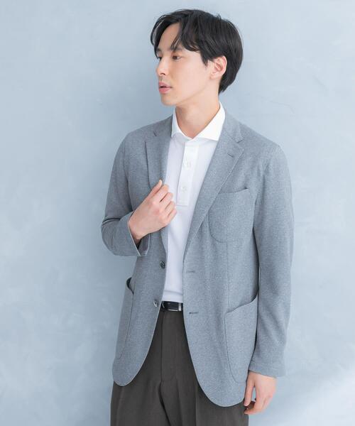 URBAN RESEARCH DOORS(アーバンリサーチドアーズ)の「LIFE STYLE TAILOR メランジニットイージージャケット(その他アウター・メンズ・カーキ/グレー/ネイビー・SMALL/LARGE/MEDIUM/X-LARGE)」の18枚目の写真