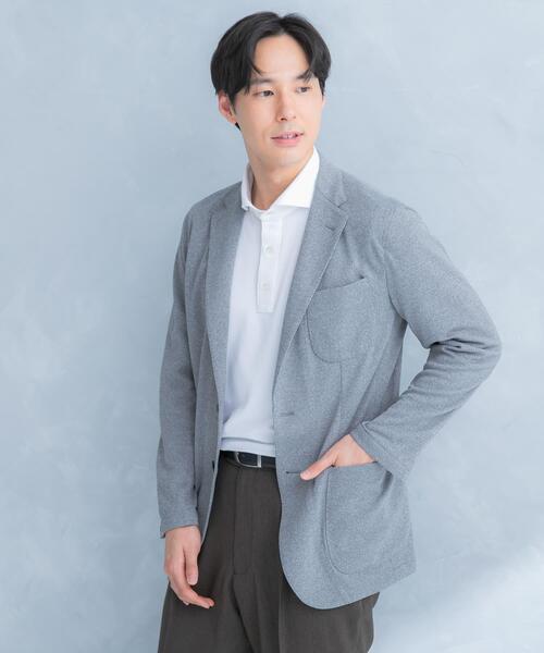 URBAN RESEARCH DOORS(アーバンリサーチドアーズ)の「LIFE STYLE TAILOR メランジニットイージージャケット(その他アウター・メンズ・カーキ/グレー/ネイビー・SMALL/LARGE/MEDIUM/X-LARGE)」の19枚目の写真