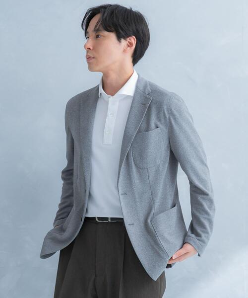 URBAN RESEARCH DOORS(アーバンリサーチドアーズ)の「LIFE STYLE TAILOR メランジニットイージージャケット(その他アウター・メンズ・カーキ/グレー/ネイビー・SMALL/LARGE/MEDIUM/X-LARGE)」の20枚目の写真