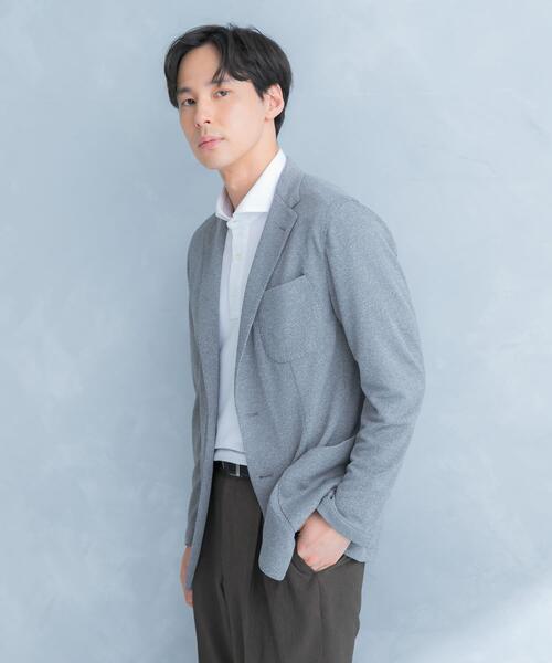 URBAN RESEARCH DOORS(アーバンリサーチドアーズ)の「LIFE STYLE TAILOR メランジニットイージージャケット(その他アウター・メンズ・カーキ/グレー/ネイビー・SMALL/LARGE/MEDIUM/X-LARGE)」の21枚目の写真