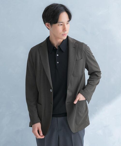 URBAN RESEARCH DOORS(アーバンリサーチドアーズ)の「LIFE STYLE TAILOR メランジニットイージージャケット(その他アウター・メンズ・カーキ/グレー/ネイビー・SMALL/LARGE/MEDIUM/X-LARGE)」の21枚目の写真