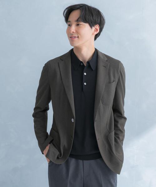 URBAN RESEARCH DOORS(アーバンリサーチドアーズ)の「LIFE STYLE TAILOR メランジニットイージージャケット(その他アウター・メンズ・カーキ/グレー/ネイビー・SMALL/LARGE/MEDIUM/X-LARGE)」の22枚目の写真