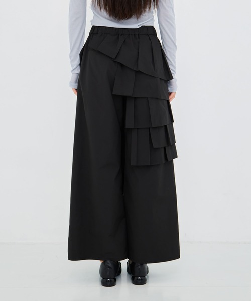 TAAKK(ターク)の「【TAAKK/ターク】Pants/フリルワイドパンツ(その他パンツ・レディース・ブラック・3/1)」の6枚目の写真