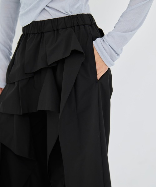 TAAKK(ターク)の「【TAAKK/ターク】Pants/フリルワイドパンツ(その他パンツ・レディース・ブラック・3/1)」の8枚目の写真
