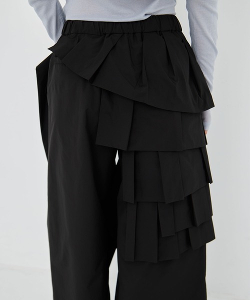 TAAKK(ターク)の「【TAAKK/ターク】Pants/フリルワイドパンツ(その他パンツ・レディース・ブラック・3/1)」の9枚目の写真