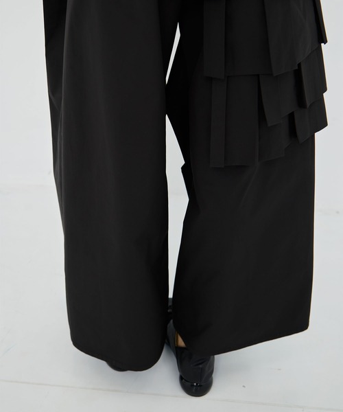 TAAKK(ターク)の「【TAAKK/ターク】Pants/フリルワイドパンツ(その他パンツ・レディース・ブラック・3/1)」の10枚目の写真
