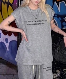 SHEPP（シープ）の「【UNISEX】オーバーサイズ ワッフル カットオフ プルオーバー＆ハーフパンツ セットアップ（セットアップ）」