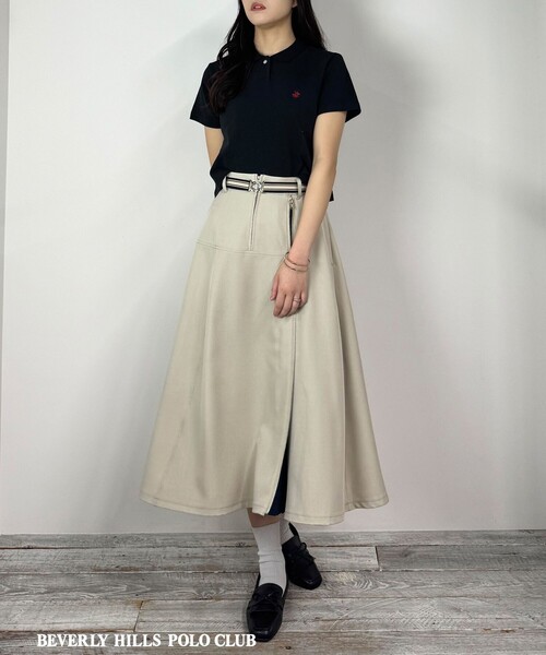BEVERLY HILLS POLO CLUB（ビバリーヒルズポロクラブ）の「【BEVERLY HILLS POLO CLUB】アイコン刺繍ポロシャツ（Tシャツ/カットソー・レディース・ブラック/その他2・FREE）」の3枚目の写真