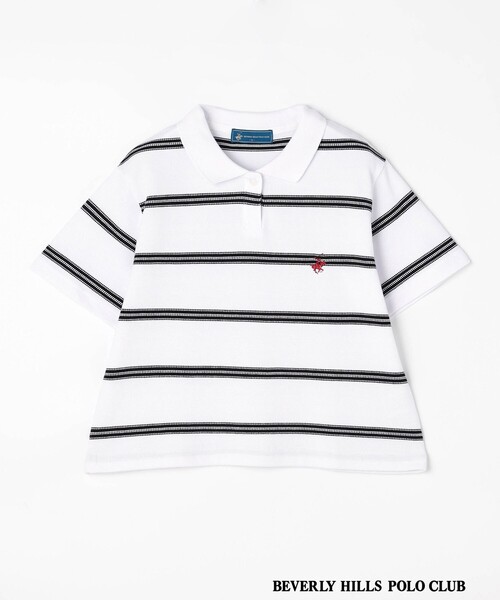 BEVERLY HILLS POLO CLUB（ビバリーヒルズポロクラブ）の「【BEVERLY HILLS POLO CLUB】アイコン刺繍ポロシャツ（Tシャツ/カットソー・レディース・ブラック/その他2・FREE）」の12枚目の写真