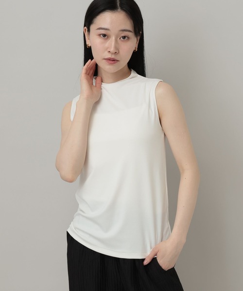 A part by（アパートバイ）の「サンドウォッシュフライスノースリーブT（Tシャツ/カットソー・レディース・オフホワイト/チャコールグレー/ブルー系その他3・FREE）」の14枚目の写真