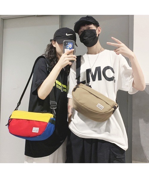 tokohana（トコハナ）の「カジュアルボディバッグ  男女兼用（ボディバッグ/ウエストポーチ・レディース・ブラック/ベージュ/レッド/カーキ・FREE）」の14枚目の写真