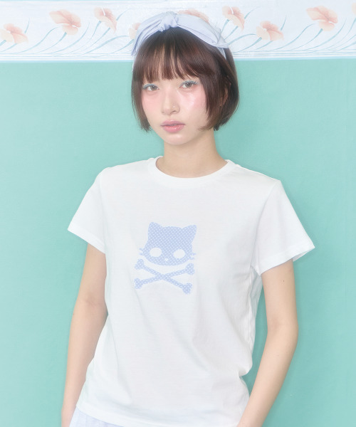 SHAKIRI(シャキリ)の「キリスカルパッチTシャツ(ホワイト)(Tシャツ/カットソー・レディース・その他・FREE)」の1枚目の写真