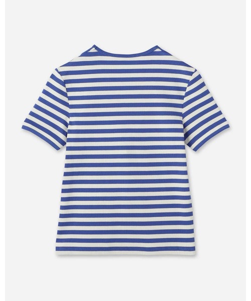 marimekko(マリメッコ)の「【kioski】 Kukkea Tasaraita Unikko / t-shirt(Tシャツ/カットソー・レディース・ブルー/レッド・MEDIUM/SMALL)」の4枚目の写真