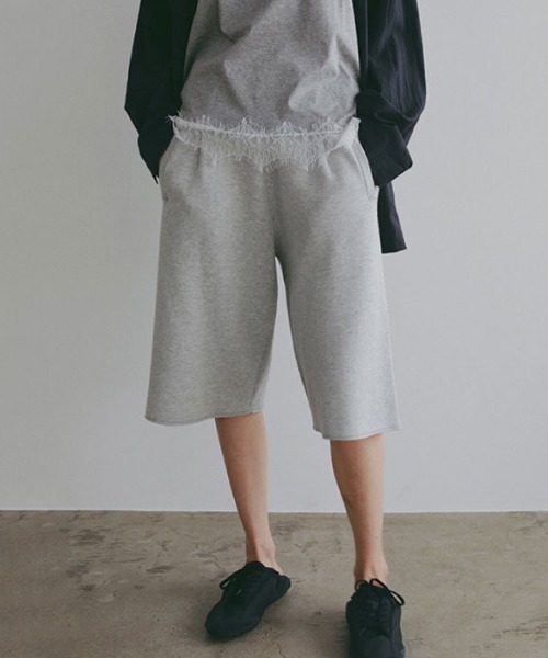 ダブルフェイスニットハーフパンツ