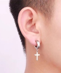 B.I.D.（ビーアイディー）の「《Bz》EK585/クロスドロップイヤリング/片耳用/メンズ(NEZ)（イヤーカフ）」