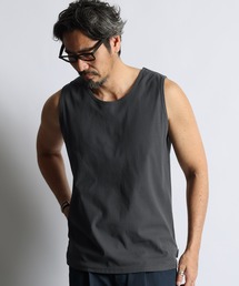 The DUFFER of ST.GEORGE（ザダファーオブセントジョージ）の「「AIR FLEX」RANDOM RIB KNIT TANK TOP :高収縮機能素材「エアフレックス」ランダムリブ タンクトップ   ストレッチ   UVカット   ドライタッチ   アンチピリング   インナー（タンクトップ）」