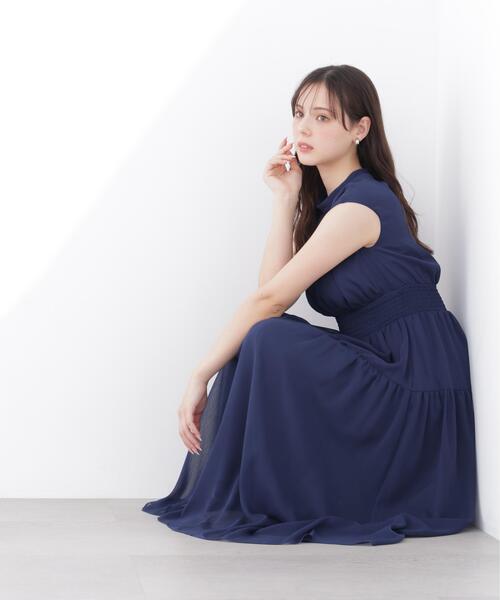 PROPORTION BODY DRESSING(プロポーションボディドレッシング)の「ウエストシャーリングワンピース / 1216140500(ワンピース・レディース・イエロー/ブルー/ネイビー・P/S/SMALL/MEDIUM)」の1枚目の写真