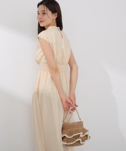 PROPORTION BODY DRESSING(プロポーションボディドレッシング)の「ウエストシャーリングワンピース / 1216140500(ワンピース・レディース・イエロー/ブルー/ネイビー・P/S/SMALL/MEDIUM)」の4枚目の写真