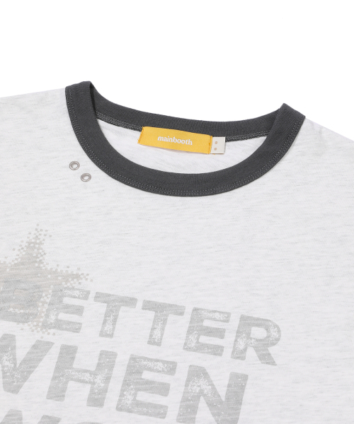 MAINBOOTH(メインブース)の「Better Smile T-shirt(1% MELANGE)(Tシャツ/カットソー・レディース・その他・1/2)」の9枚目の写真