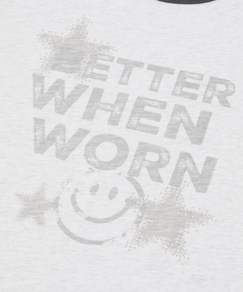 MAINBOOTH(メインブース)の「Better Smile T-shirt(1% MELANGE)(Tシャツ/カットソー・レディース・その他・1/2)」の10枚目の写真