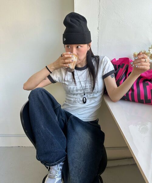 MAINBOOTH(メインブース)の「Better Smile T-shirt(1% MELANGE)(Tシャツ/カットソー・レディース・その他・1/2)」の4枚目の写真