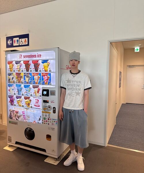 MAINBOOTH(メインブース)の「Better Smile T-shirt(1% MELANGE)(Tシャツ/カットソー・レディース・その他・1/2)」の5枚目の写真