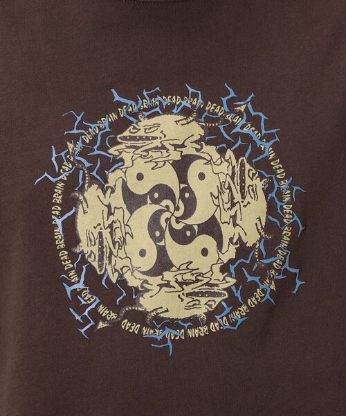 BRAIN DEAD(ブレインデット)の「BRAIN DEAD YING YANG RUN プリントTシャツ(Tシャツ/カットソー・メンズ・ダークブラウン・L/M)」の9枚目の写真