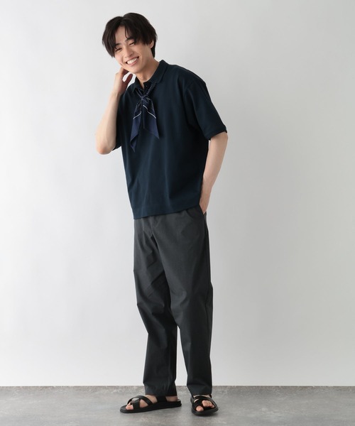 GLOBAL WORK（グローバルワーク）の「SOLOTEXカノコポロシャツ/664259（ポロシャツ・メンズ・ホワイト/ライトグリーン/ネイビー/マスタード・SMALL/MEDIUM/LARGE/X-LARGE）」の17枚目の写真