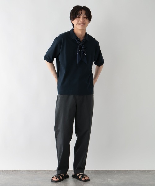 GLOBAL WORK（グローバルワーク）の「SOLOTEXカノコポロシャツ/664259（ポロシャツ・メンズ・ホワイト/ライトグリーン/ネイビー/マスタード・SMALL/MEDIUM/LARGE/X-LARGE）」の18枚目の写真
