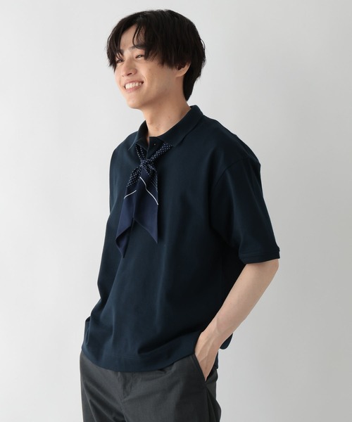 GLOBAL WORK（グローバルワーク）の「SOLOTEXカノコポロシャツ/664259（ポロシャツ・メンズ・ホワイト/ライトグリーン/ネイビー/マスタード・SMALL/MEDIUM/LARGE/X-LARGE）」の21枚目の写真