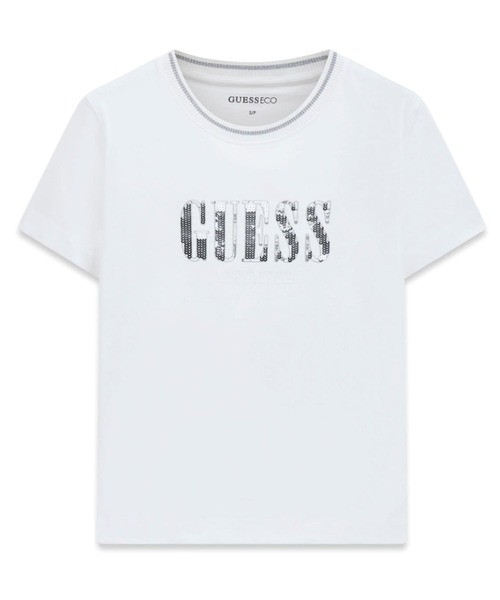 Guess（ゲス）の「SEQUINS Logo Tee Tシャツ ロゴTシャツ（Tシャツ/カットソー・レディース・ブラック/ホワイト・X-SMALL/SMALL/MEDIUM/LARGE）」の9枚目の写真