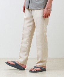【セットアップ対応】リネンライクキャンバスパンツ