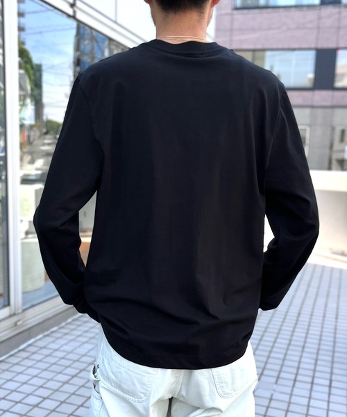 AMI Alexandre Mattiussi(アミアレクサンドルマテュッシ)の「【AMI PARIS】アミ パリス Small Heart Long Sleeve ワンポイント ロゴ ロンT(Tシャツ/カットソー・メンズ・ブラック/グレー/ホワイト・L/M/XL)」の9枚目の写真
