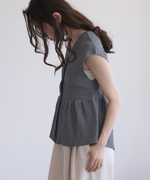 raffime(ラフィミー)の「【Raffime】レイヤードデザインニットペプラム(チュニック・レディース・ブラック系その他/アイボリー/ブラウン系その他・フリー)」の15枚目の写真