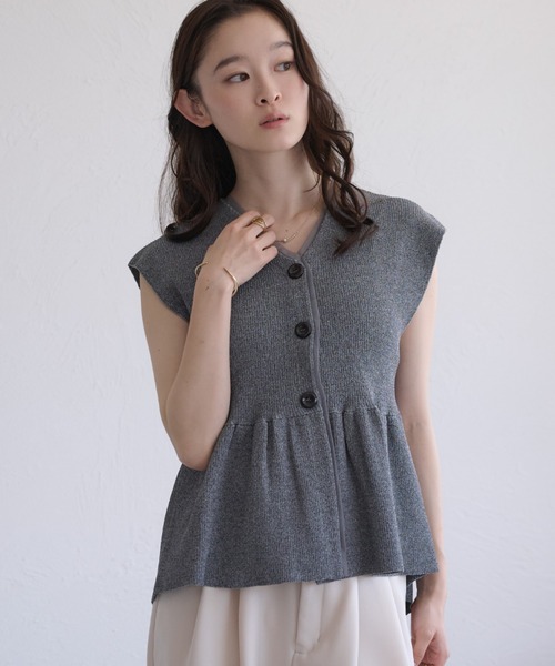 raffime(ラフィミー)の「【Raffime】レイヤードデザインニットペプラム(チュニック・レディース・ブラック系その他/アイボリー/ブラウン系その他・フリー)」の17枚目の写真