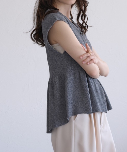 raffime(ラフィミー)の「【Raffime】レイヤードデザインニットペプラム(チュニック・レディース・ブラック系その他/アイボリー/ブラウン系その他・フリー)」の19枚目の写真