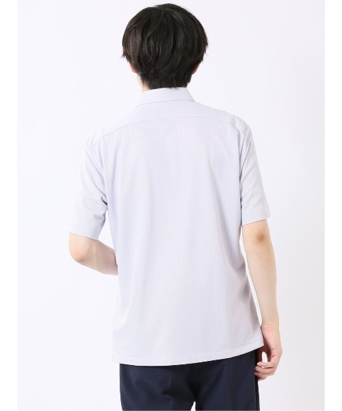 TAKA-Q(タカキュー)の「ビズポロ ポロシャツ メンズ 半袖 ストレッチ 吸水速乾 ノンアイロン ワイドカラー クールパス クールビズ(ポロシャツ・メンズ・ライラック・LARGE/MEDIUM/X-LARGE)」の17枚目の写真
