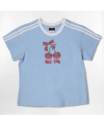 ドットチェリーセミクロップ半袖Tシャツ6色