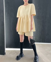 チェック柄 ショートパンツ セットアップ